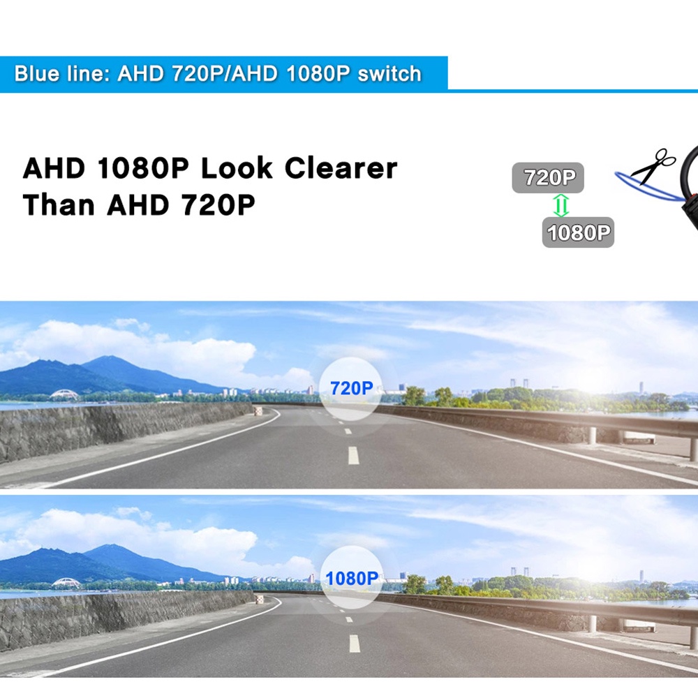 Smartour 180 Fisheye Lens AHD 1080P 2K Metal Shell Black Car Rear View Camera HD Night Vision Reverse AHD Front Vehicle Camera #5