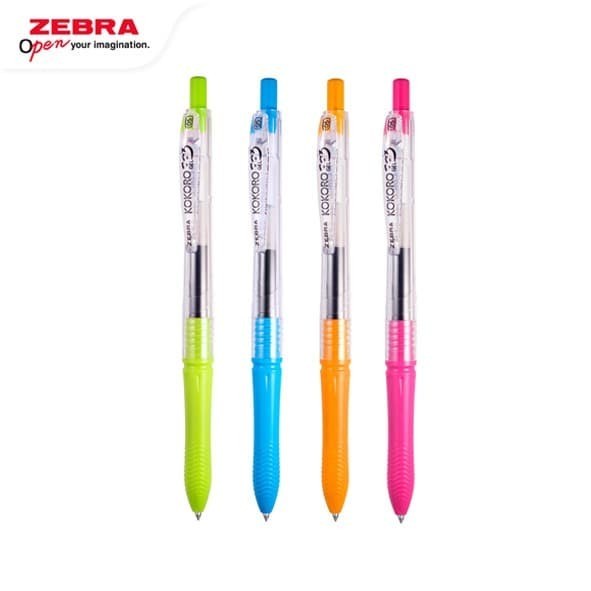 Zebra Kokoro Sweet Gel Pen 0.5mm Black / Ballpoint Pen (4 pcs) | Shopee ...