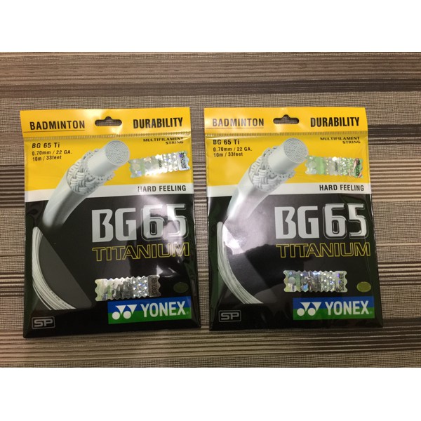 Yonex Bg65 Ti Bg 65ti Titanium Original Badminton String Shopee Philippines