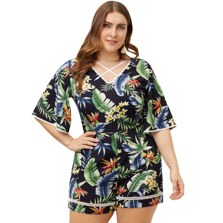 plus size maxi romper