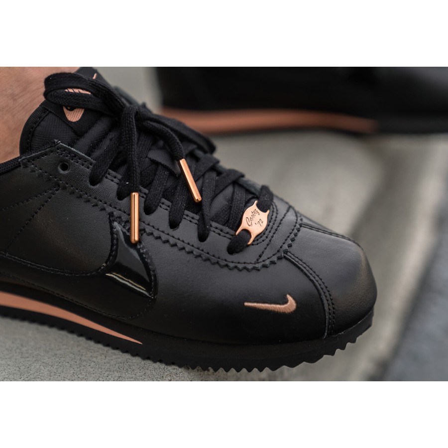 nike cortez leather rose gold