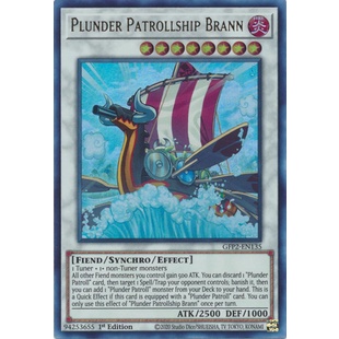 Yu-Gi-Oh! Plunder Patrollship Brann – IGAS-EN087 Secret Rare Unlimited Edition Trading Card - View #9