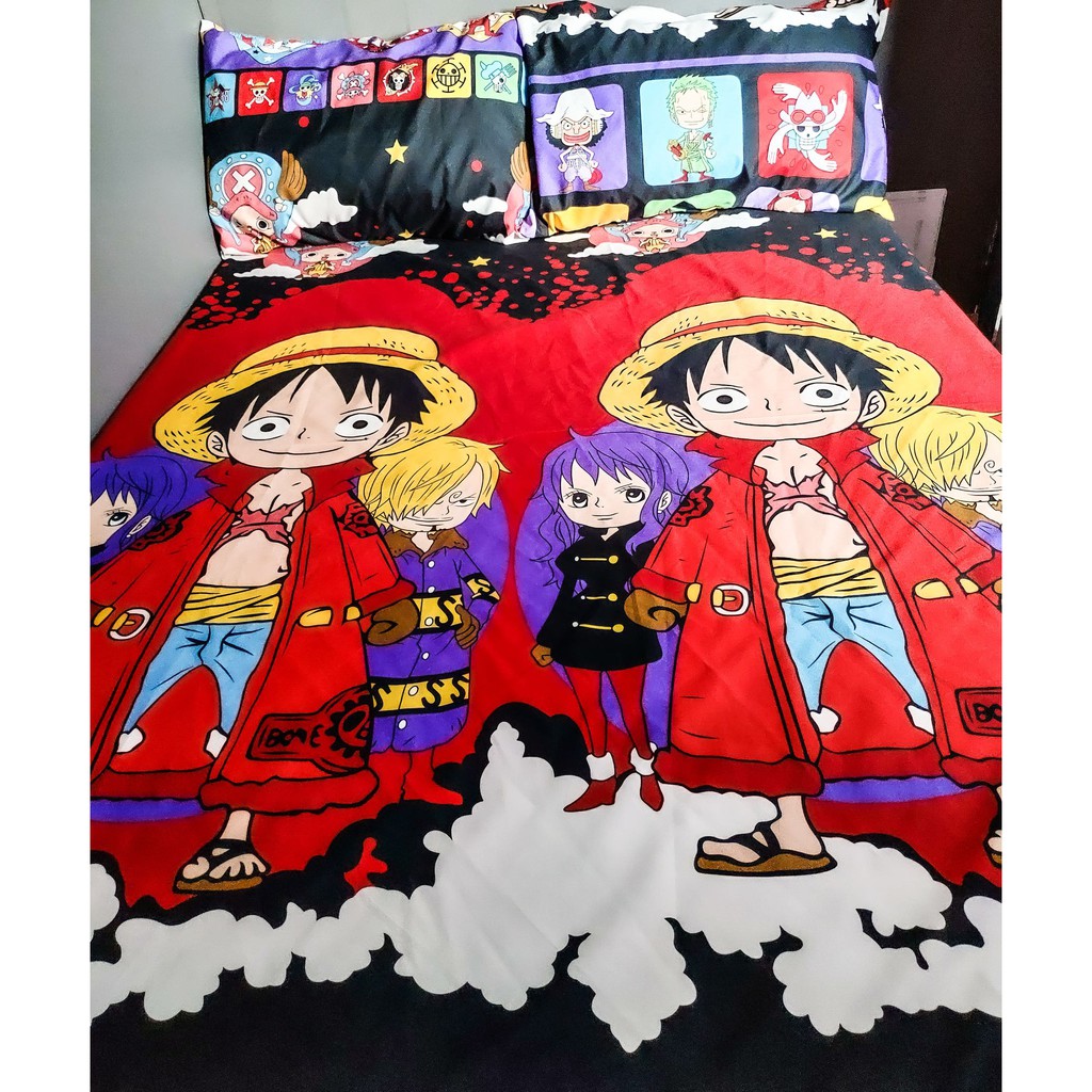 One Piece Design Bed Sheet color RED Shopee Philippines