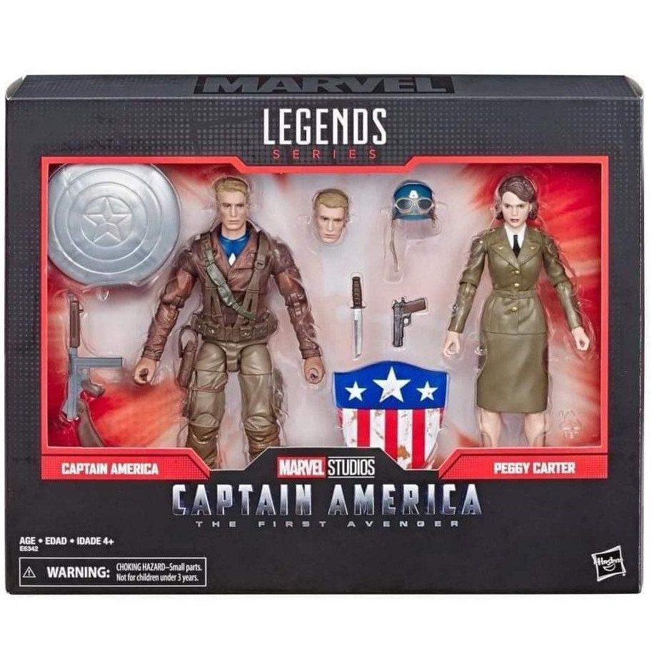 marvel legends captain america peggy carter 2 pack