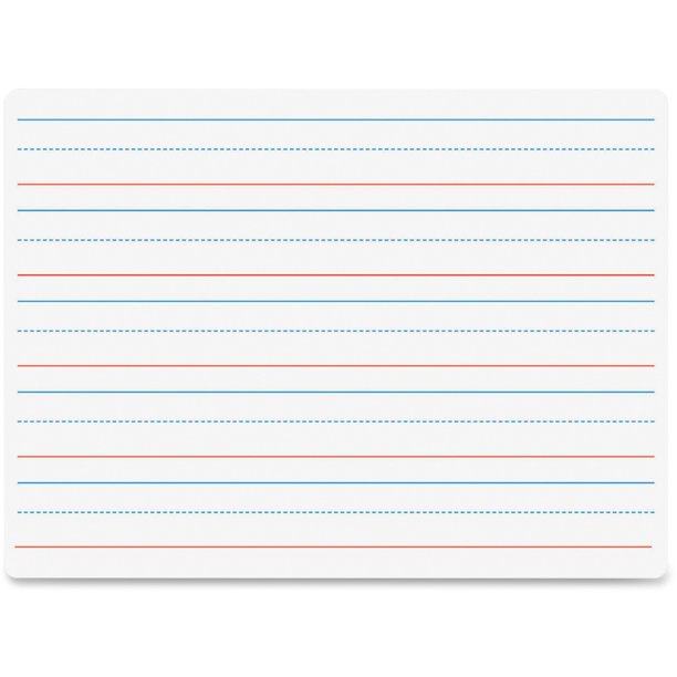 9"x 12" Whiteboard with FREE Marker Board with Red and Blue Lines