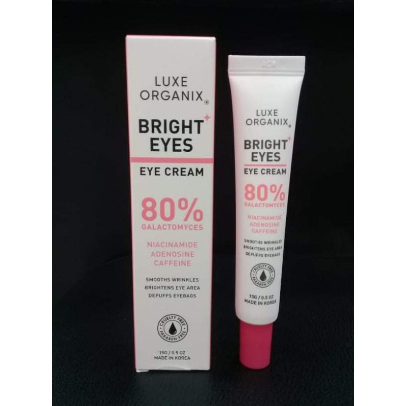 luxe organix eye cream