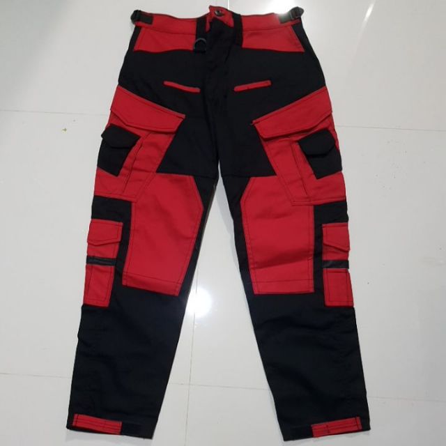 black red jeans