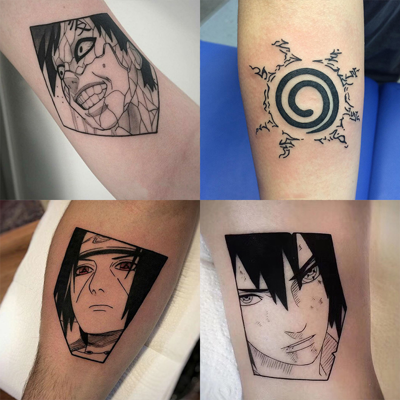 pcs Naruto Tattoo Stickers Anime Style Temporary Tattoo Stickers Waterproof Long Lasting Fake Tattoos Shopee Philippines