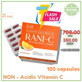 On hand Rani C 568.18mg Sodium Ascobate Non Acidic Vitamin C Capsule