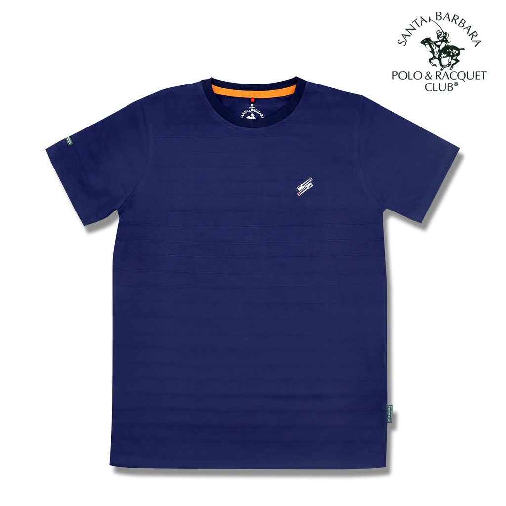Santa Barbara Polo And Racquet Club Plain Navy Blue T-Shirt For Men ...