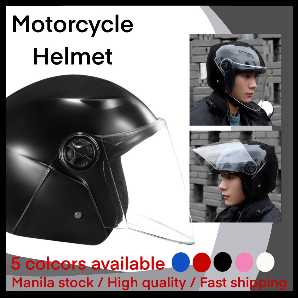 【New】Helmet Accessories Motorcycle Half Face helmet Open Face (AXK