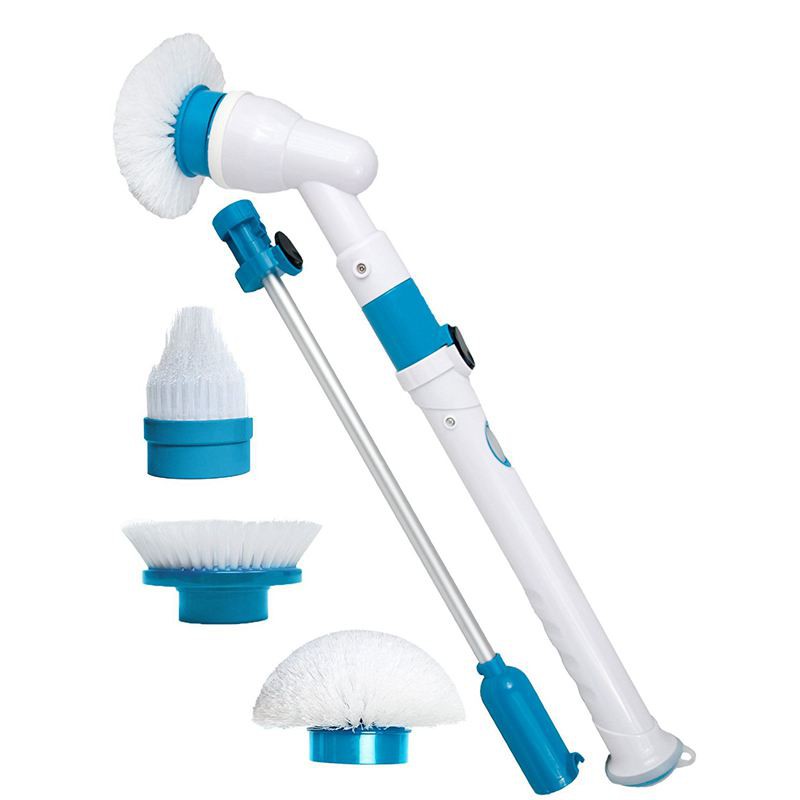 Spin Scrubber Electric Powerful Cleaning Brush With Extension Handle Tub And