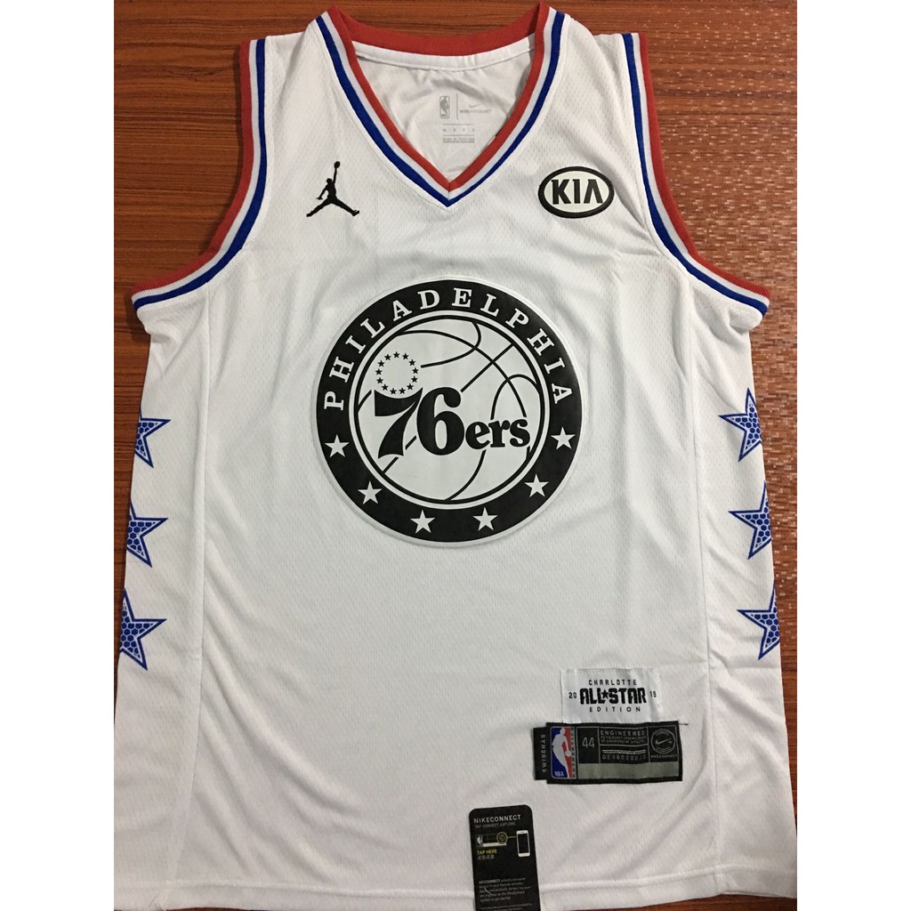 sixers jersey white