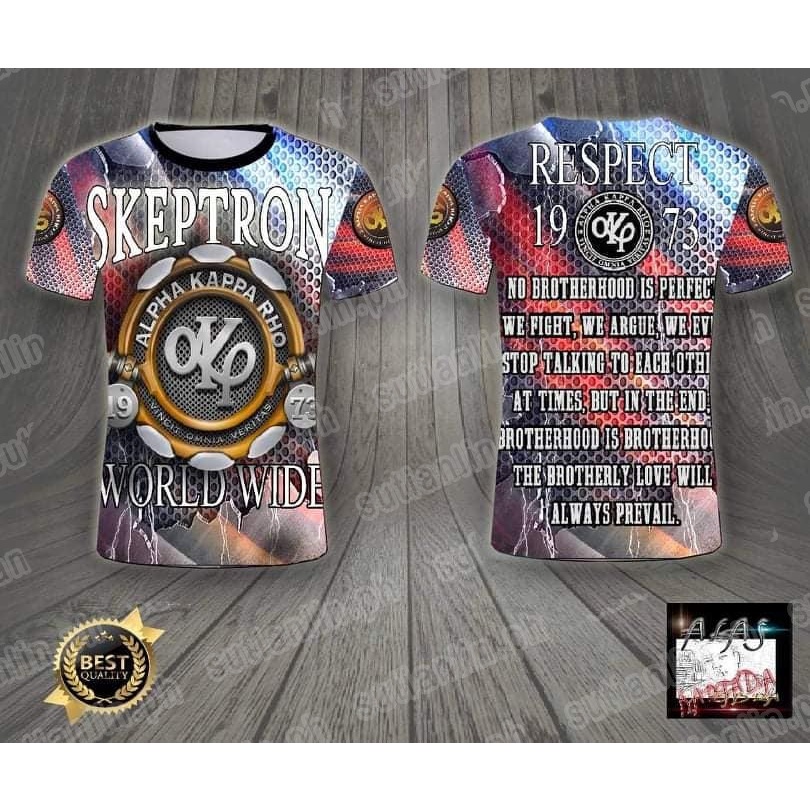 2021 Akp Skeptron Alpha Kappa Rho Akrho Full Sublimation T Shirt Short 