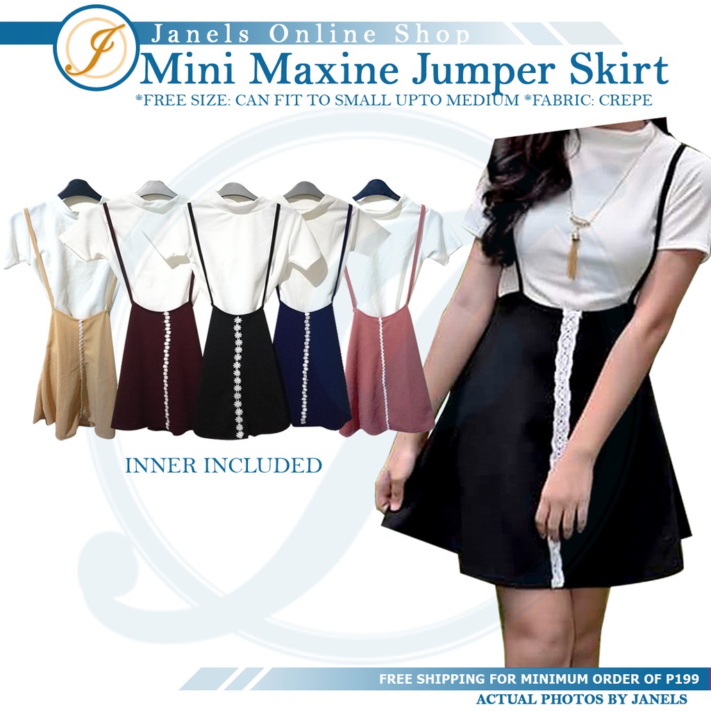 shopee jumper skirt