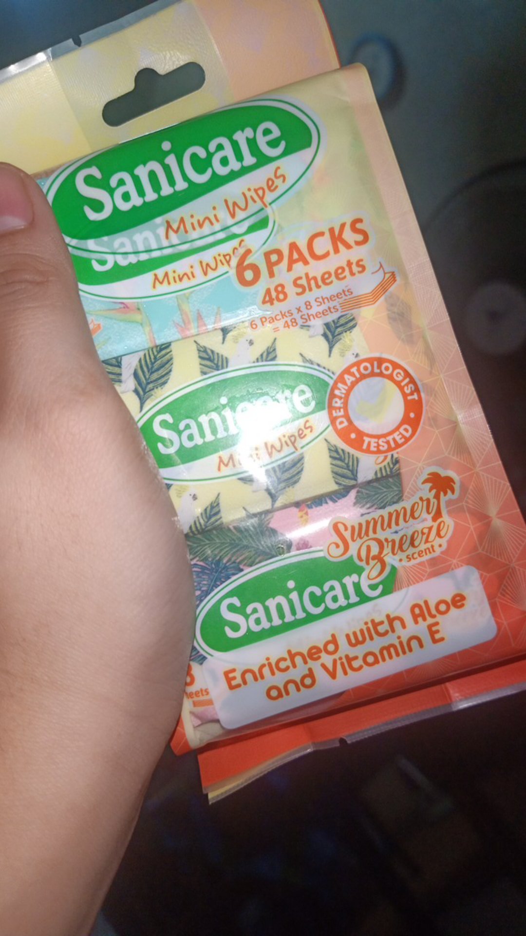 Sanicare Mini Wipes-Summer breeze scent (packs) | Shopee Philippines