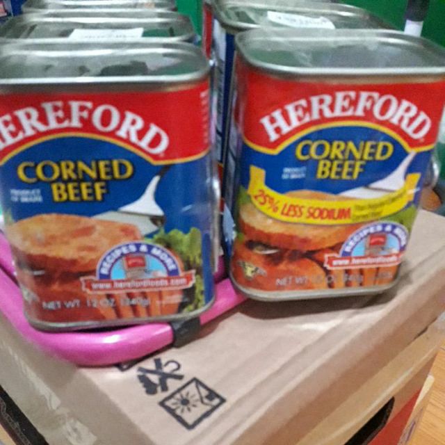 Hereford Corned Beef Regular or Less Sodium 340g Shopee Philippines
