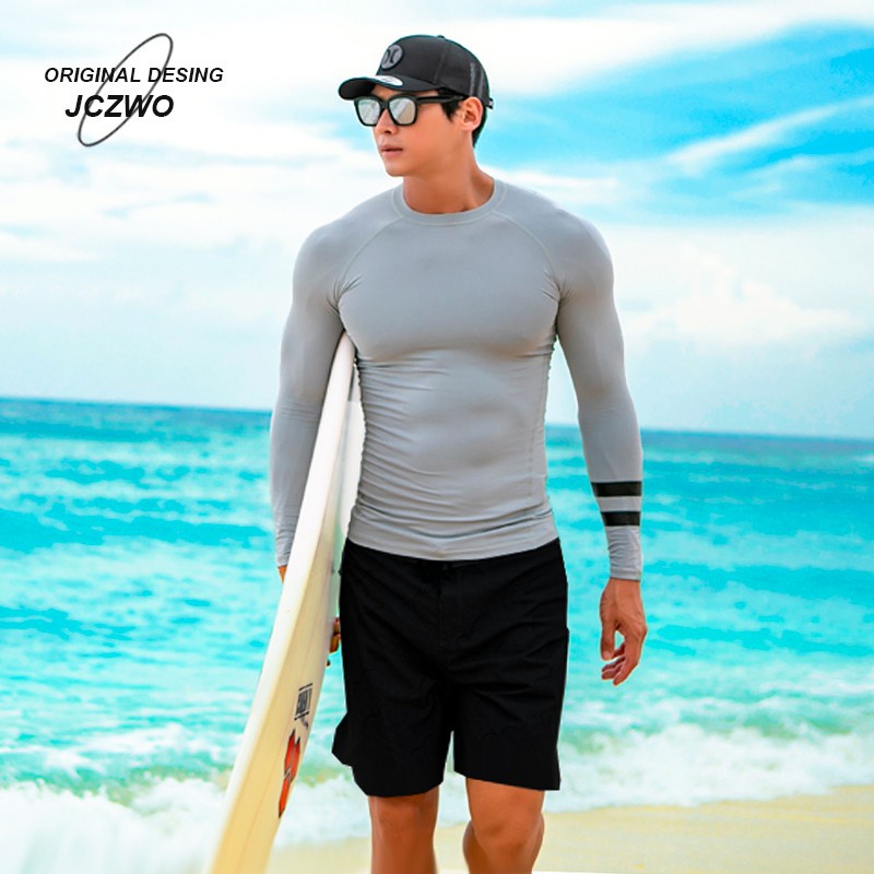 SAILBEE Mens UV Protect Surfing Rash Guard Long Sleeve Swimsuit Rashguard  Surf Shirt N01 | Shopee Philippines