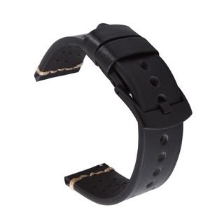 Watch Strap 18mm 20mm 22mm 24mm High-end retro Calf Leather Watch band Strap Black Buckle Quick release Genuine Leather Strap #9