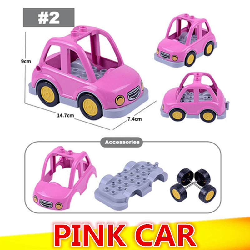 duplo pink car