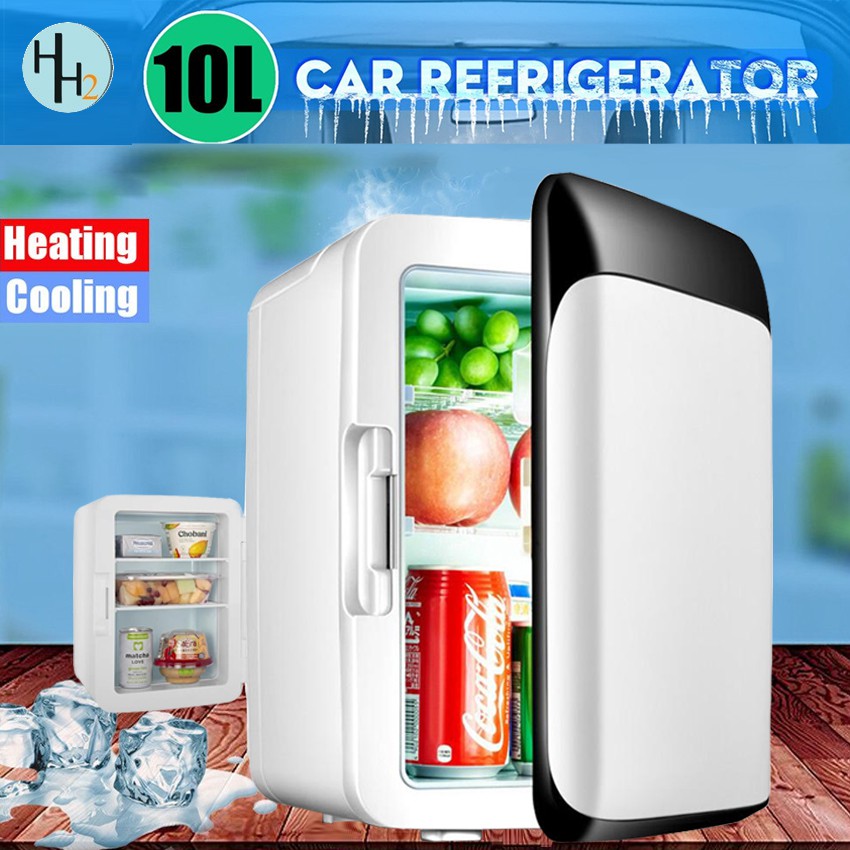Portable Car / Home Mini 10L Electronic Cooling and Warming Refrigerator Mini Fridge (White