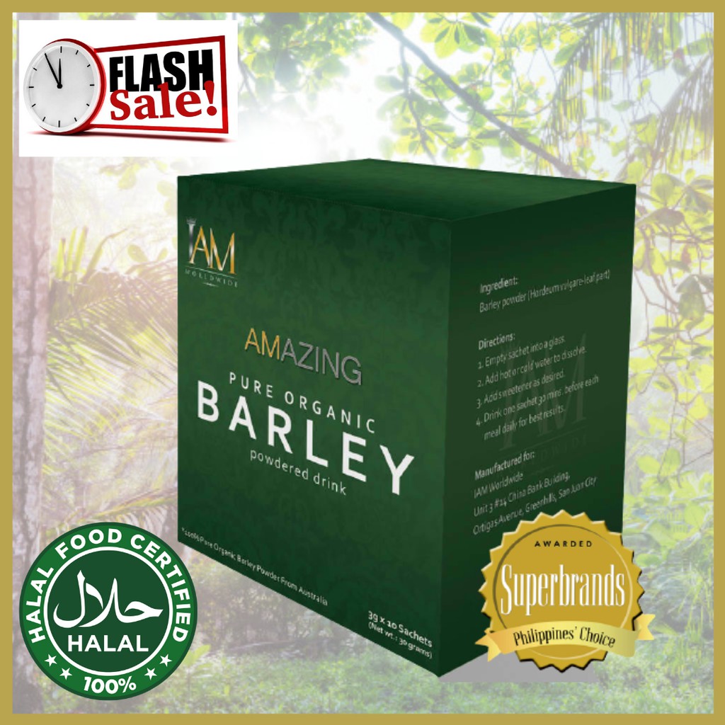 1 Box IAM Amazing Pure Organic Barley Original Amazing Pure Organic
