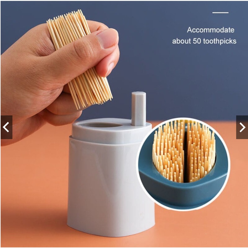 Toothpick Dispenser Eject Automatic Tooth Pick Holder Dispenser