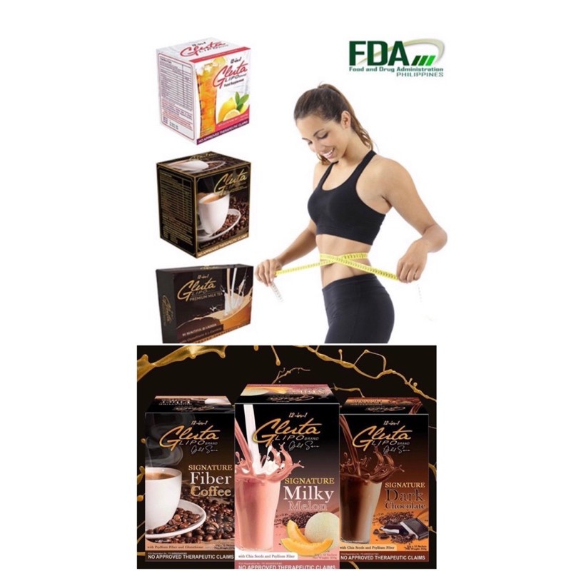 Authentic Gluta Lipo Juice, Coffee and Milk Tea Classic and Gold Series