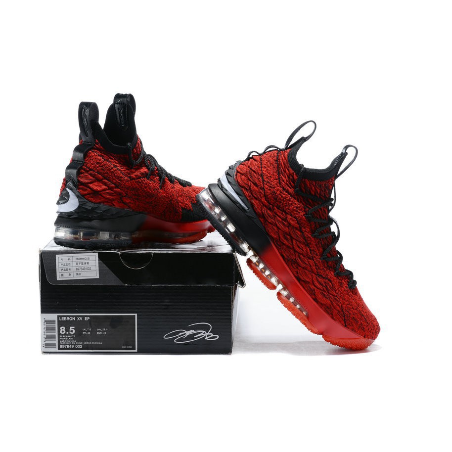 red and black lebron 15