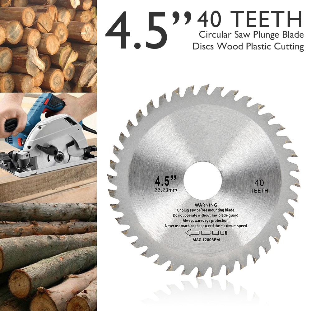 Saw Blade Disc for Angle Grinder 4 Inch TCT Wood Cutting Discs Circular 40 Teeth