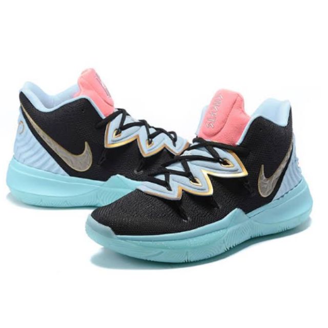 Nike Kyrie 5 PE 'Little Mountain' Light Blue Black Red For Sale