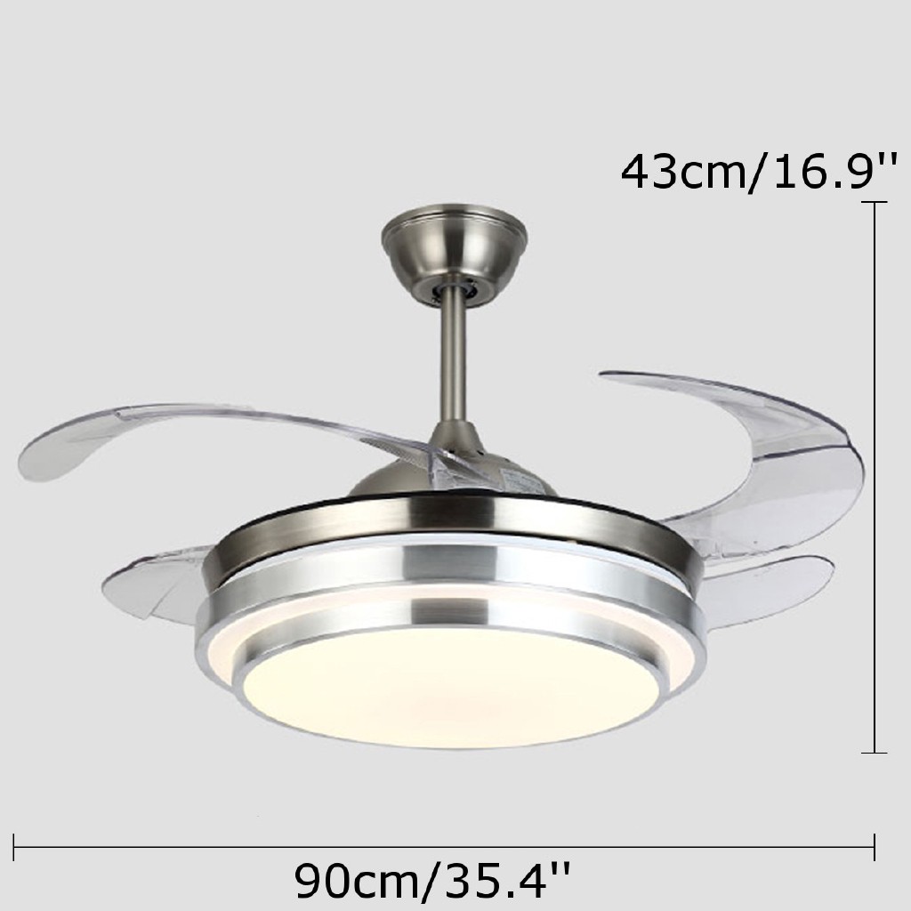 ღgb 36 Led Lights Ceiling Fan Modern Lamp Chandelier Remote