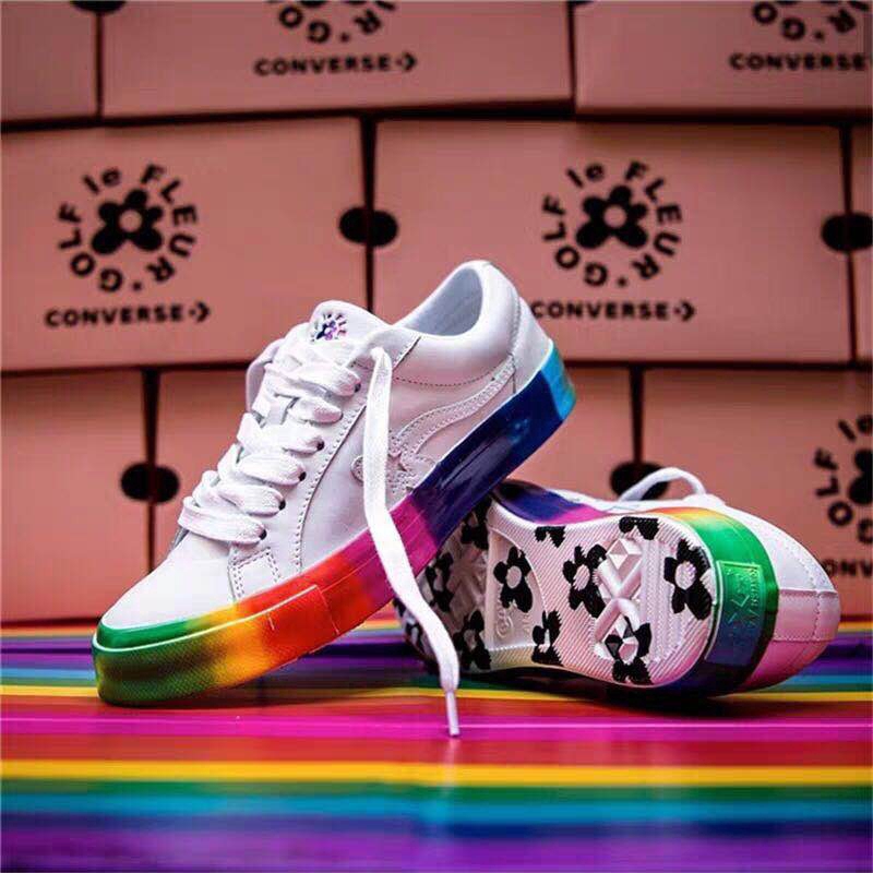 converse x golf le fleur rainbow