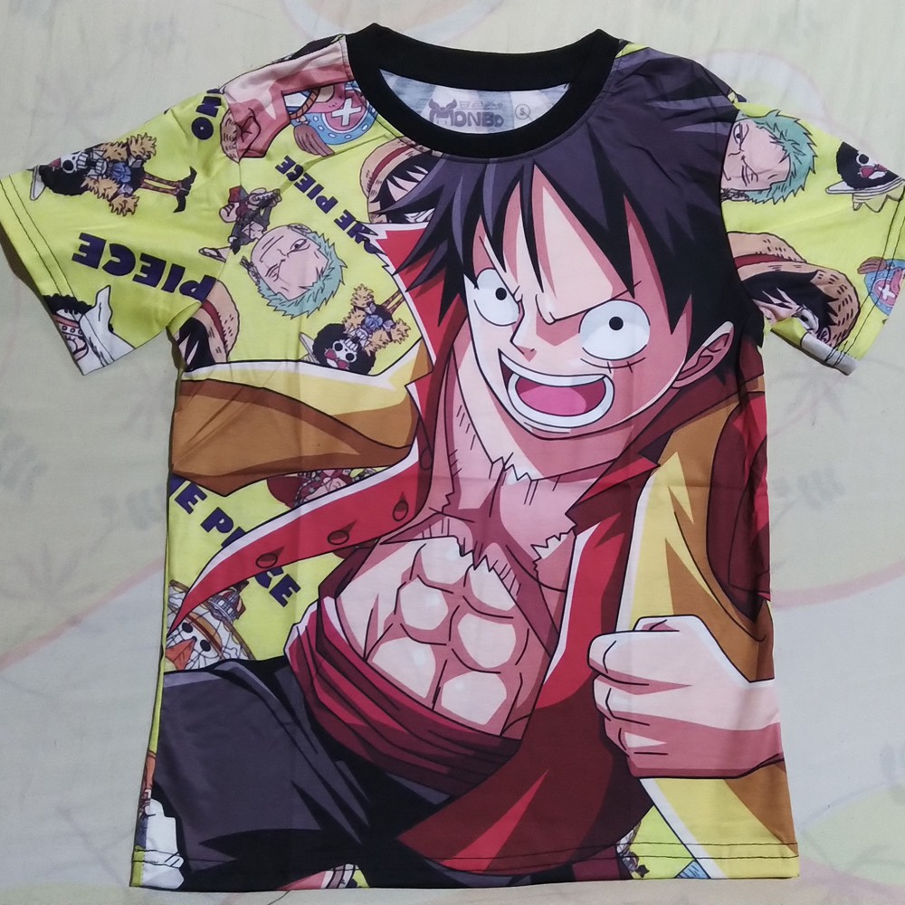 High Quality One Piece Luffy Anime Top Shirt Tshirt | Shopee Philippines