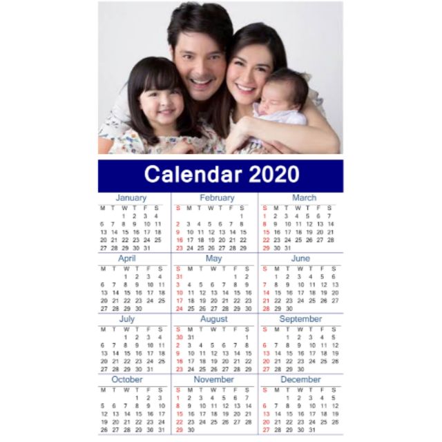 Personalized Photo Calendar Ref A4 Size Shopee Philippines