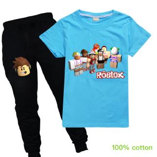 Roblox T Shirts Kids Long Pants Suit For Boys And Girls Two Pieces Cartoon Tee Shirt Gifts Shopee Philippines - t virus shirt roblox