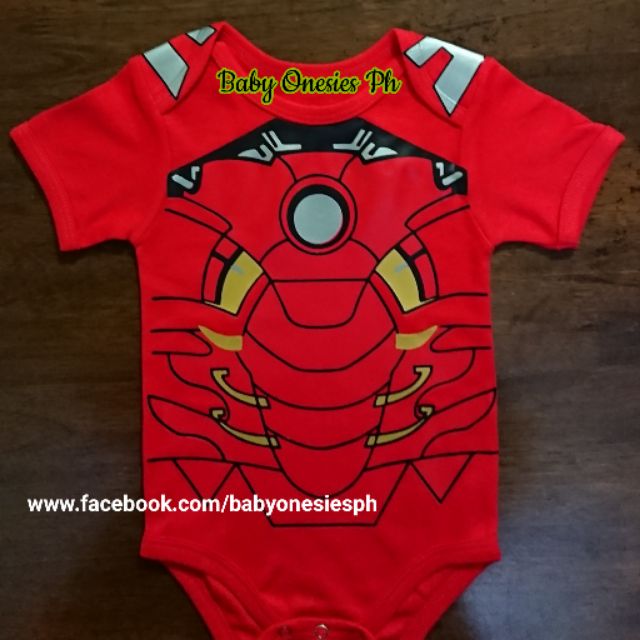 ironman baby onesie