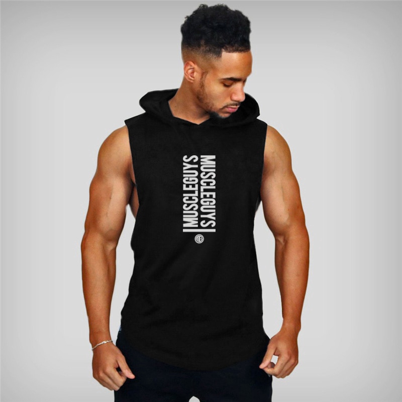 gym tank hoodie