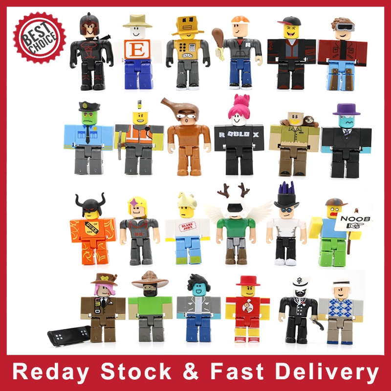 Cod 24pcs Set Roblox Games Action Figure Toy Collection Doll Kids Gift Toys 8cm Shopee Philippines - 2019 roblox game figma oyuncak champion robot mermaid playset action figure toy