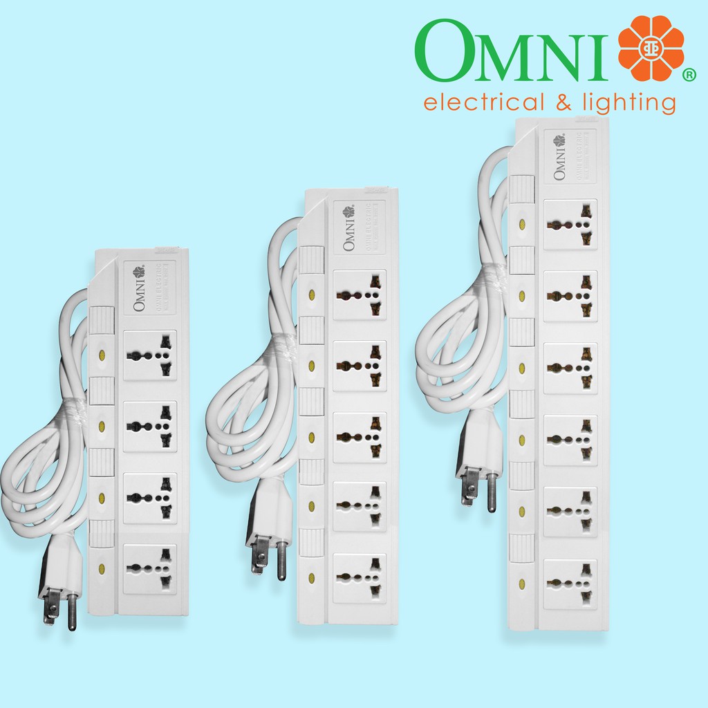 OMNI Individual Switch Extension Cord 4,5,6 Gang WED340 WED350