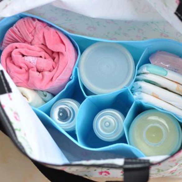 【Ready Stock】[SEVE] Portable Travel Outdoor Baby Diaper Nappy Organizer Stuffs Insert Storage Bag #1