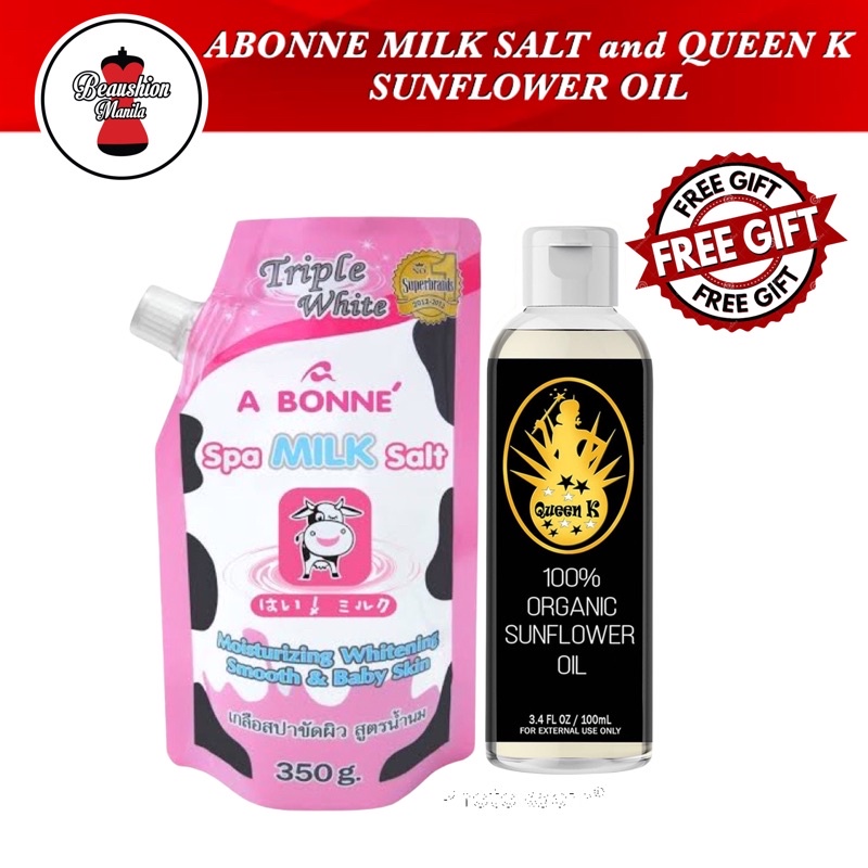 A BONNE/ ABONNE and QUEEN K SUNFLOWER OIL with FREE ITEM Shopee