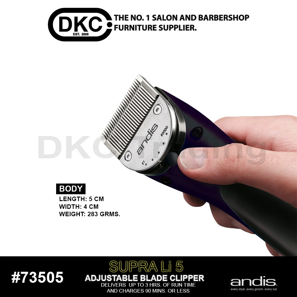 andis supra li 5 adjustable blade clipper