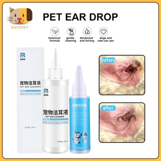 50ml/100ml Cat Dog Mites Odor Removal Ear Drops Infection Solution Treatment Cleaner