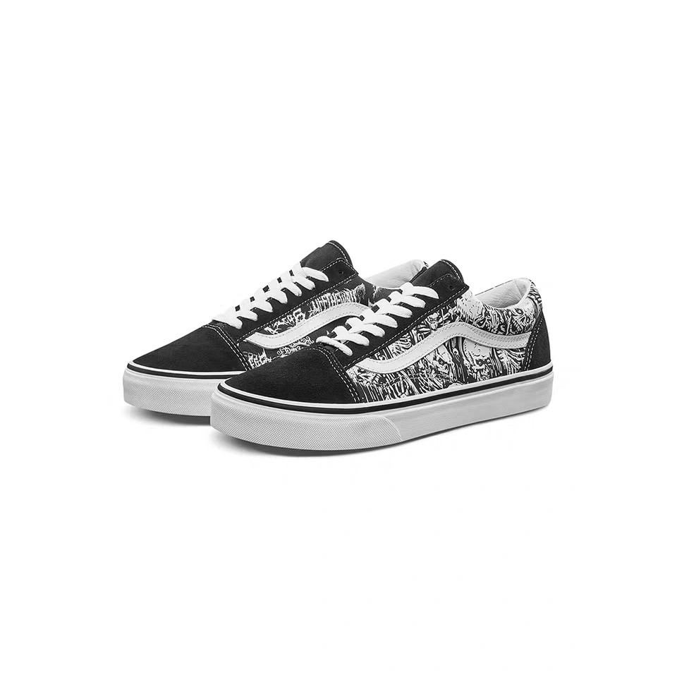 black and white old skool vans sale