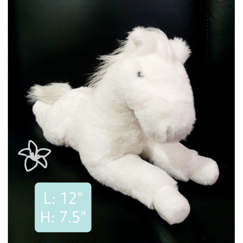 white horse stuffed animal