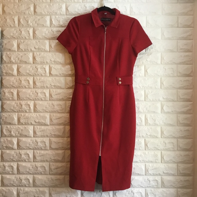 dorothy perkins zip front dress