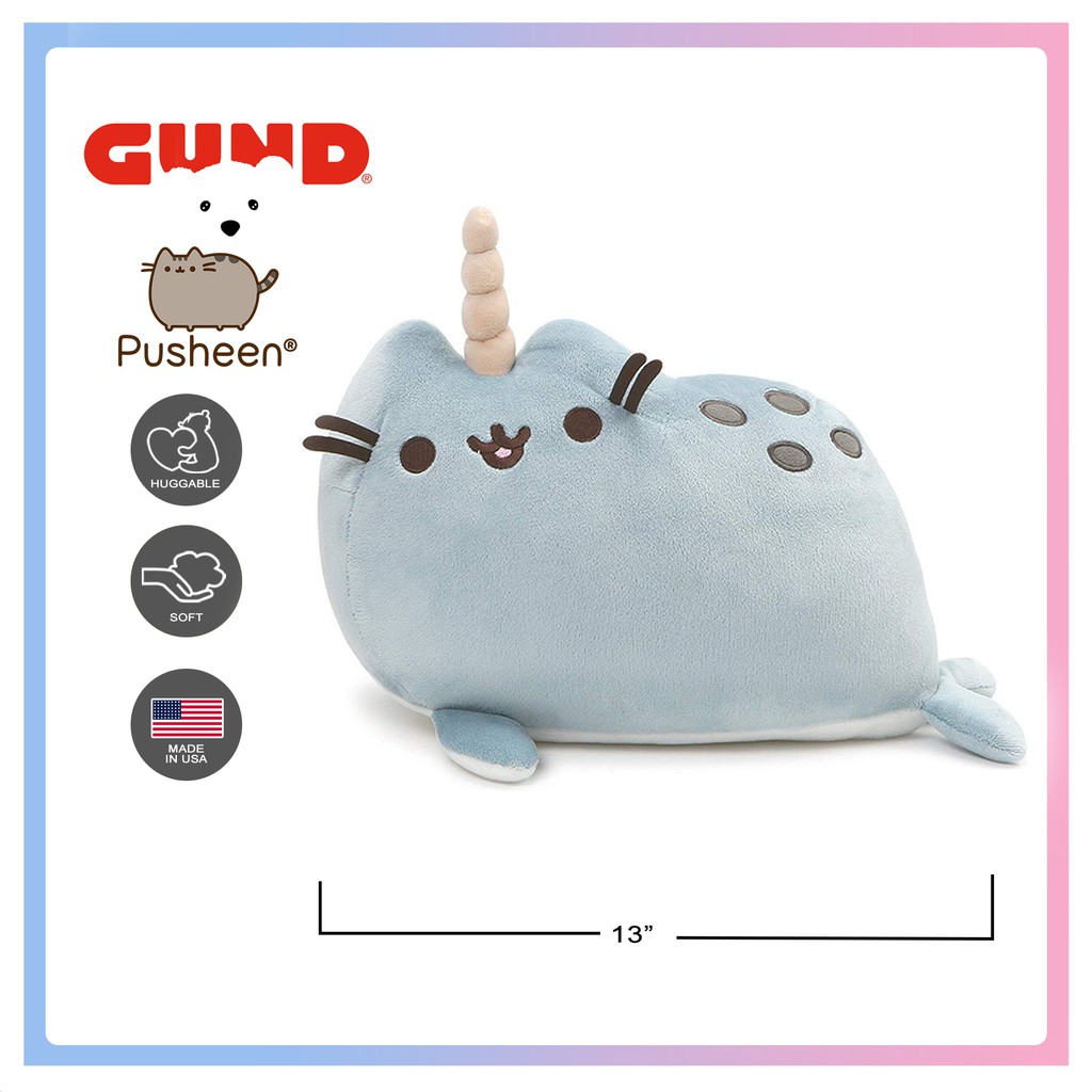 narwhal pusheen plush