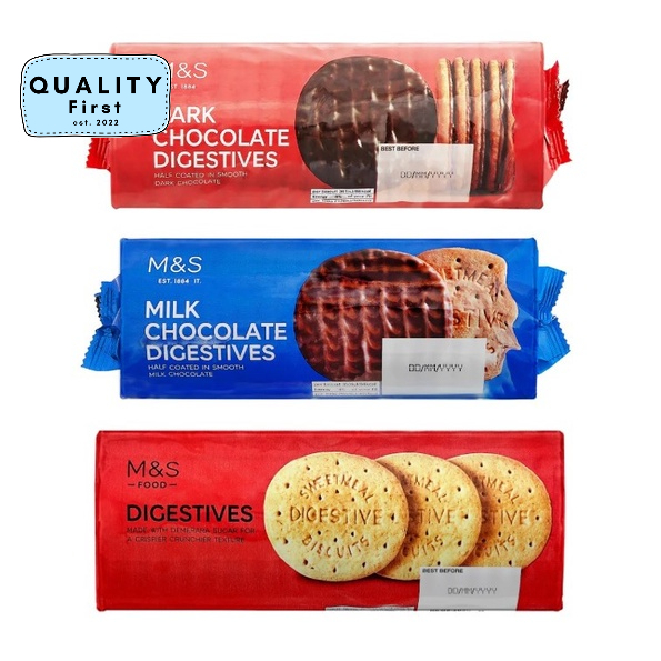 Marks and Spencer Digestives (Milk Chocolate, Dark Chocolate, and ...