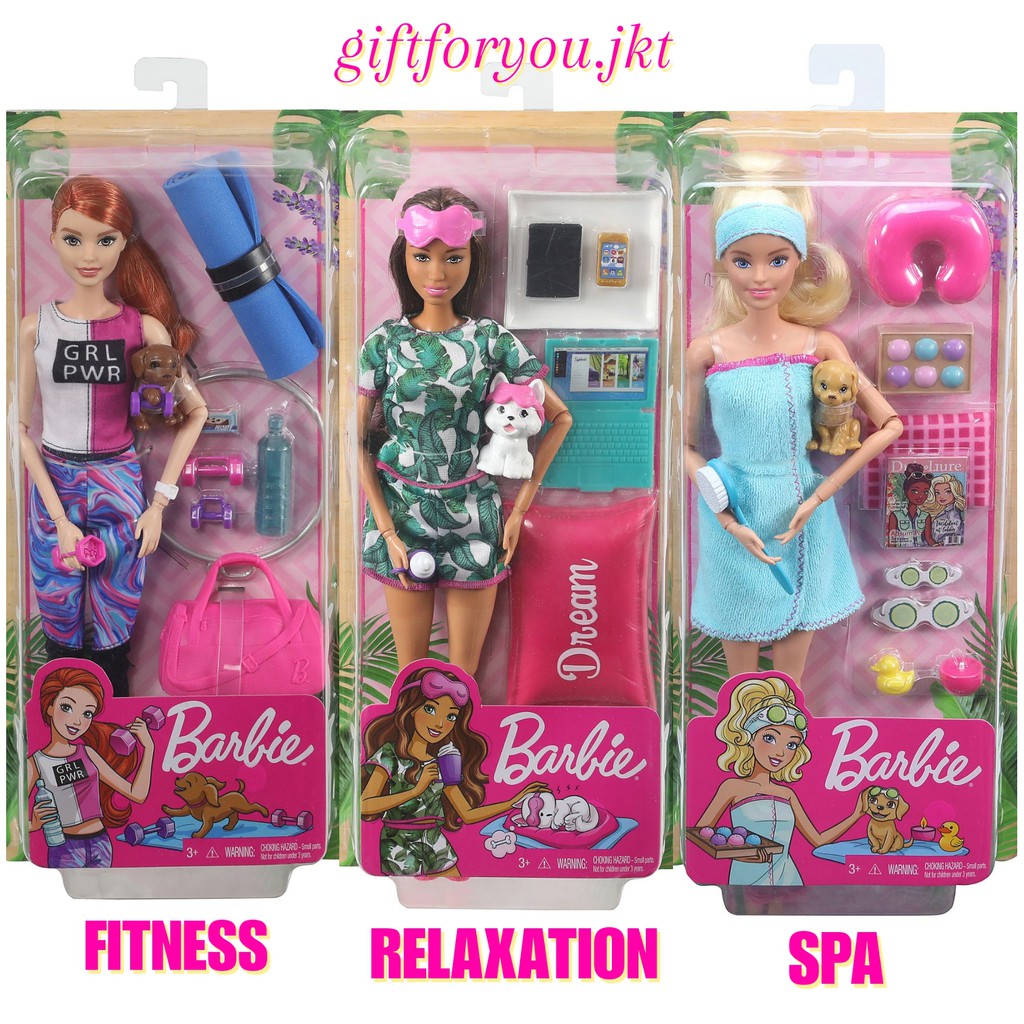 spa barbie dolls